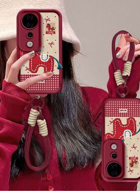 适用vivos19手机壳新款V2364A软硅胶vivos19pro保护套V2362A本命年马vlvos十九镜头全包边防摔viv0s19pr0女5g