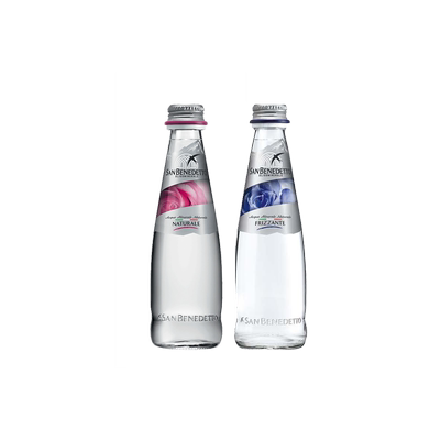 意大利进口sanbenedetto圣碧涛天然矿泉水高端水玻璃瓶装250ml