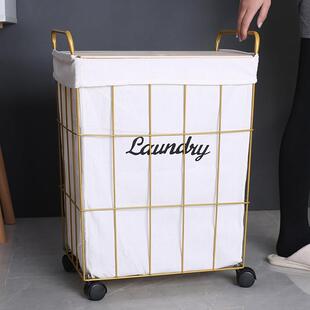 脏衣篮瑜珈垫家用脏衣服收纳筐北欧脏衣篓有盖浴室收纳桶洗衣篮