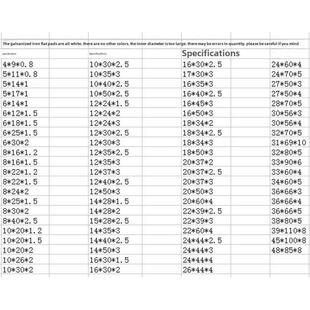 包邮加大镀锌铁平垫加宽垫圈加厚平垫片M5-10 12 16 20 24 30平垫