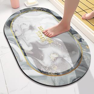 潮流硅藻泥吸水垫浴室地垫卫生间厕所门口进门防滑速干脚垫地点
