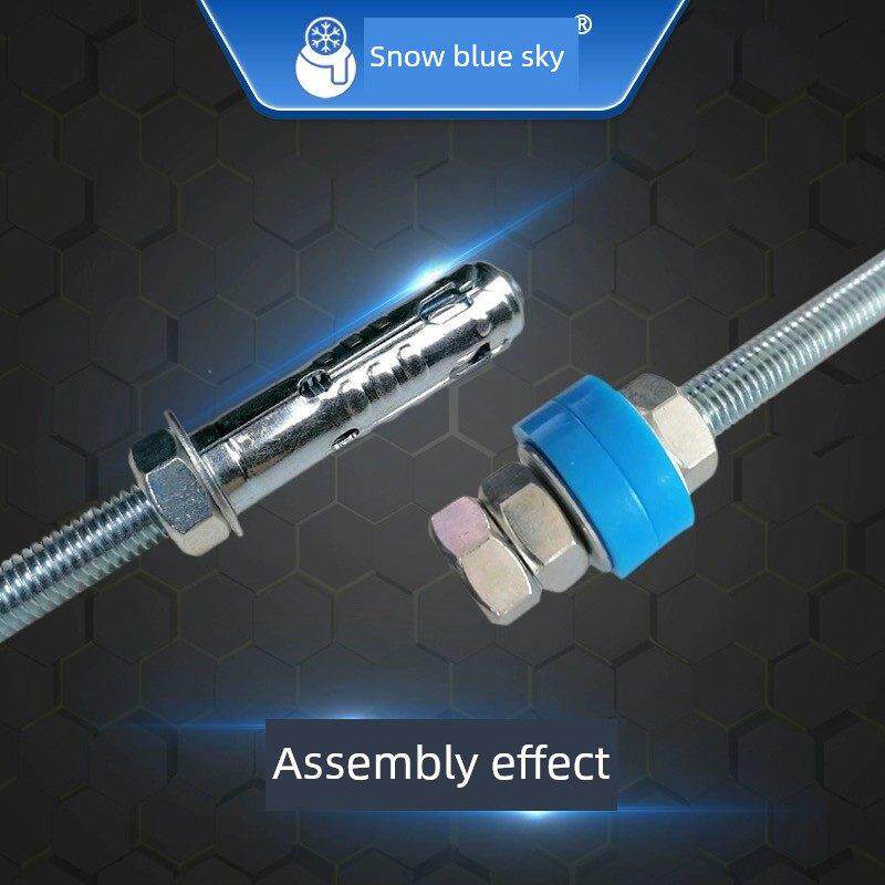 中央空调吊码丝杆减震套装 多联机风机静音吊杆拉爆连体鱼鳞拉爆