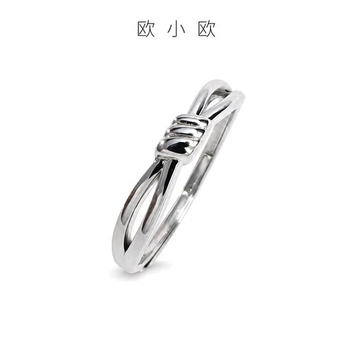 欧小欧s925纯银戒指百搭送礼对戒