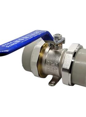 黄铜PPR活接球阀DN75 DN90 DN110热熔双活接铜球阀开关球阀