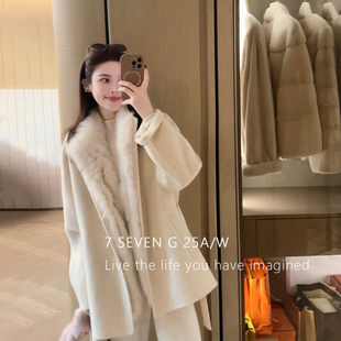 配腰带 套气质呢子大衣大衣 XY2355KL SEVEN