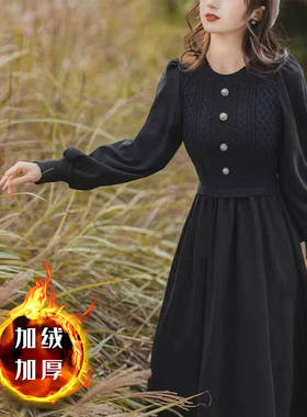 2023春季新款赫本风黑色