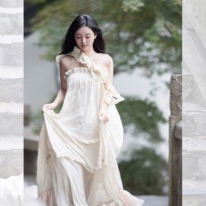 法式吊带连衣裙女夏季2025新款气质初恋高级感无袖裙子小众设计感