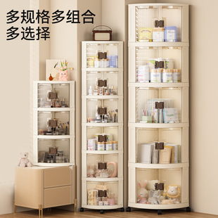 折叠边角柜桌面转角收纳柜客厅三角置物架厨房墙角柜三角柜墙边柜