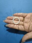 新款 硅胶马尾圈真马尾毛抻拉不断不掉毛单层马尾正宗