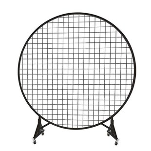 圆形铁丝网格片展示架幼儿v园作品照片画展婚庆挂架立式可移动收