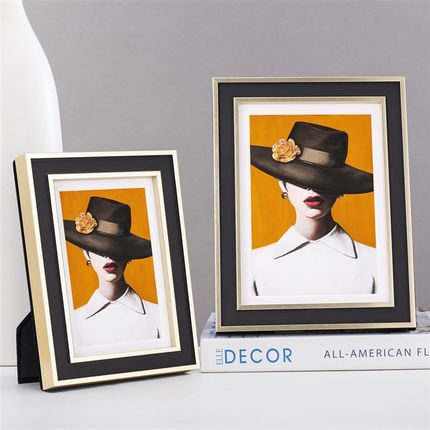 轻奢美学 样板房相框6寸7寸摆台创意组合相框衣帽间衣Z柜饰品摆件