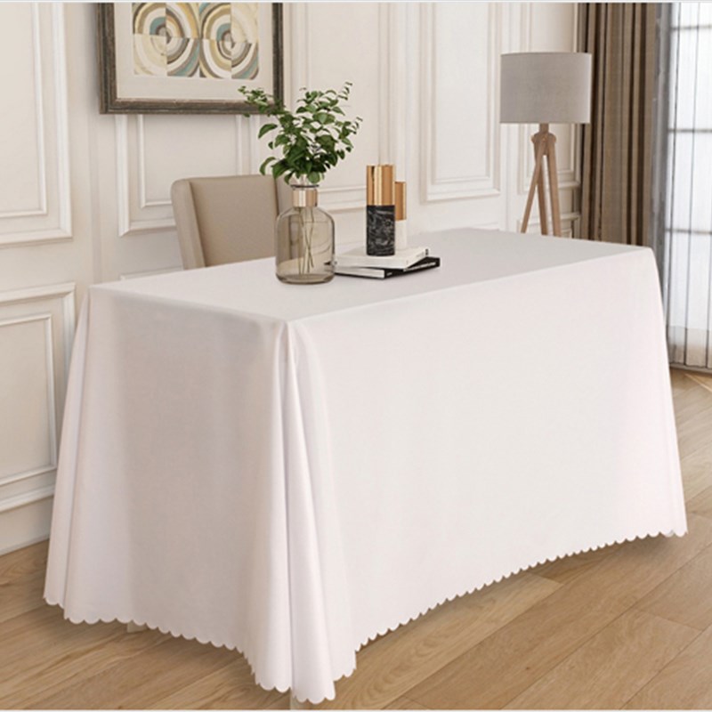 长方形平铺纯h色桌布会议室办公室展会广告婚礼签到地摊长条形台