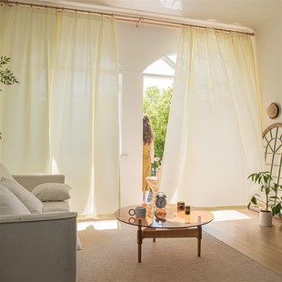 3.1米3米f2.9米2.8特高米黄浅灰色透光不透人幻影纱窗纱台白纱窗