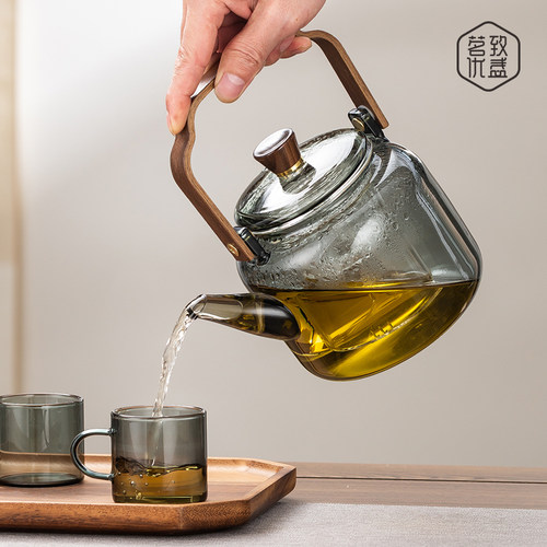 新款玻璃蒸煮一体茶壶煮茶t炉器1600w电陶炉套装烧水泡茶养生家用