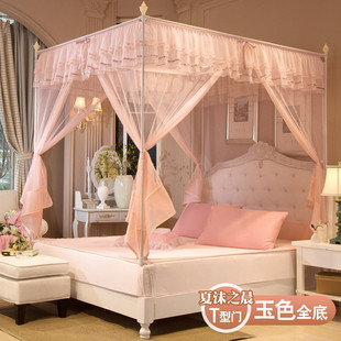 儿童防摔蚊帐三开门拉链款1.5m蒙古包1.8m床家用1.W2米坐床式纹账