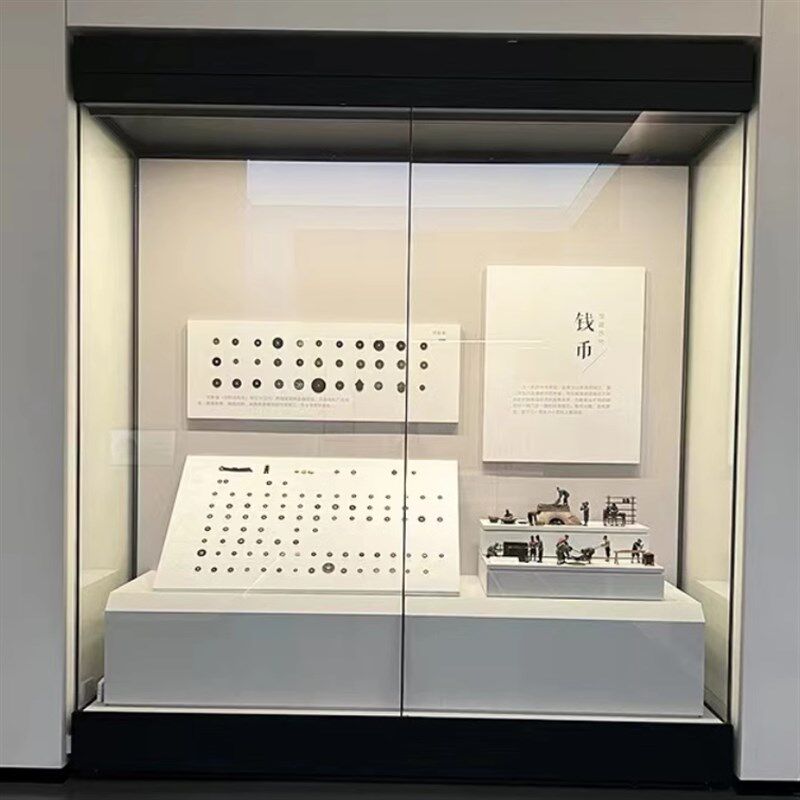 博物馆展示柜古董瓷器p玻璃展柜恒温恒湿电动平移文物字画沿墙通