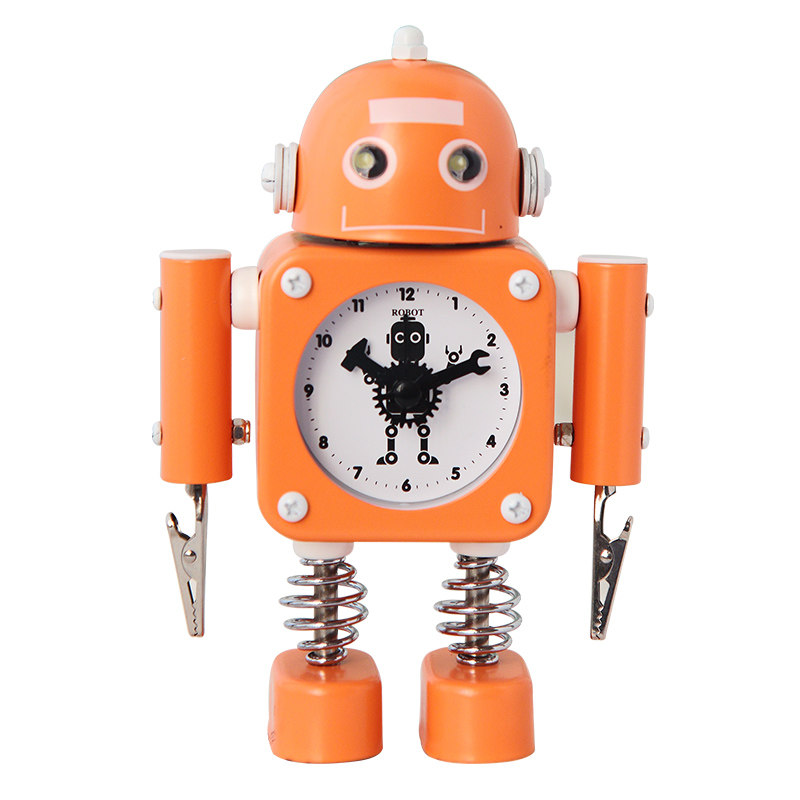 创意机器人闹钟学生用高颜值男孩可爱闹表K静音夜灯儿童床头小时,家居饰品,台钟/闹钟,淘宝优惠券,粉丝福利购,淘宝优惠卷