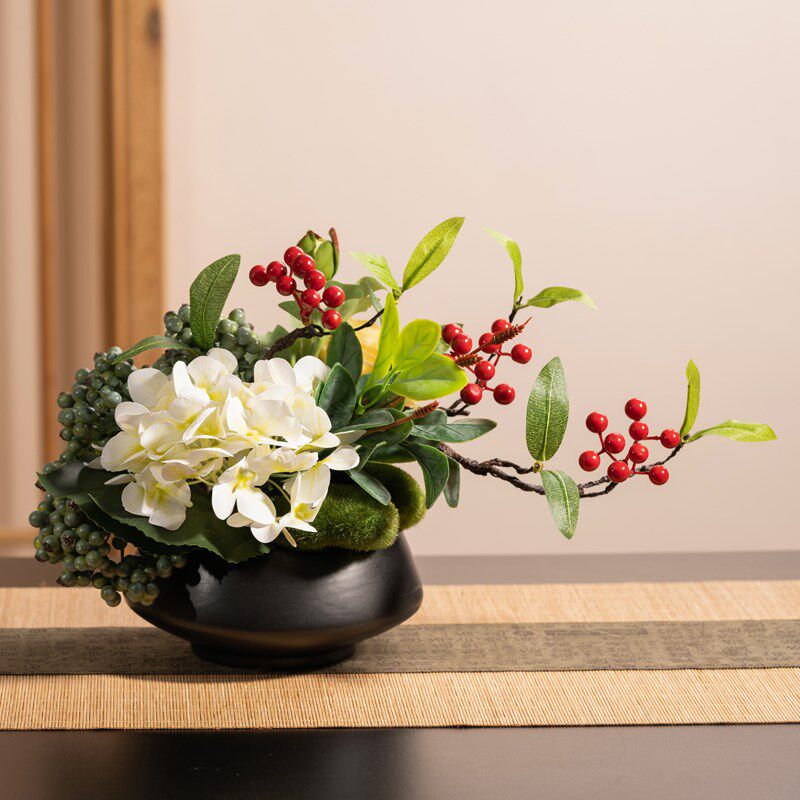 装饰微景观圆桌中心摆台酒店大圆桌转盘L中间摆件餐桌花摆花圆形,家居饰品,餐桌花艺,淘宝优惠券,粉丝福利购,淘宝优惠卷