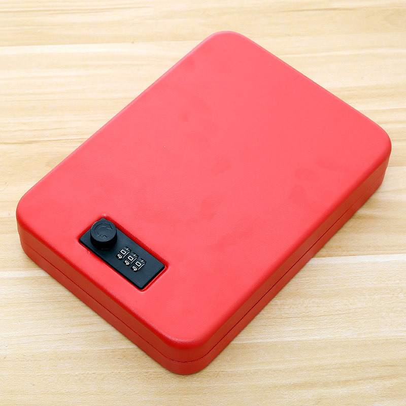 包邮首饰珠宝保险盒车载保险w箱便携式现金盒手枪保险盒防盗密码