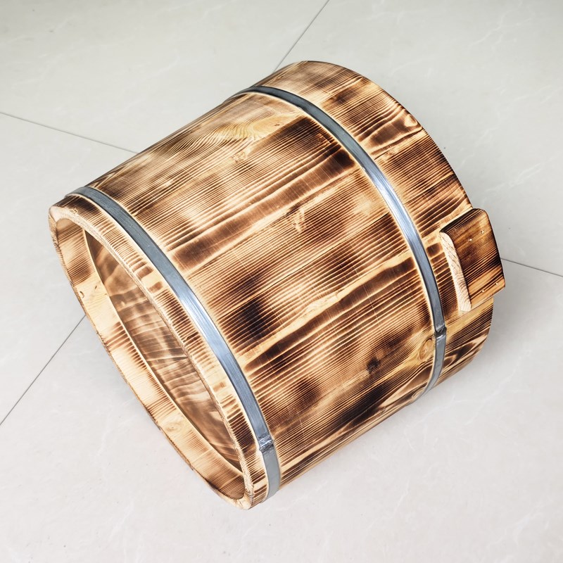 高温碳化无油h漆松木泡脚木桶 洗脚桶 木盆家用泡脚盆