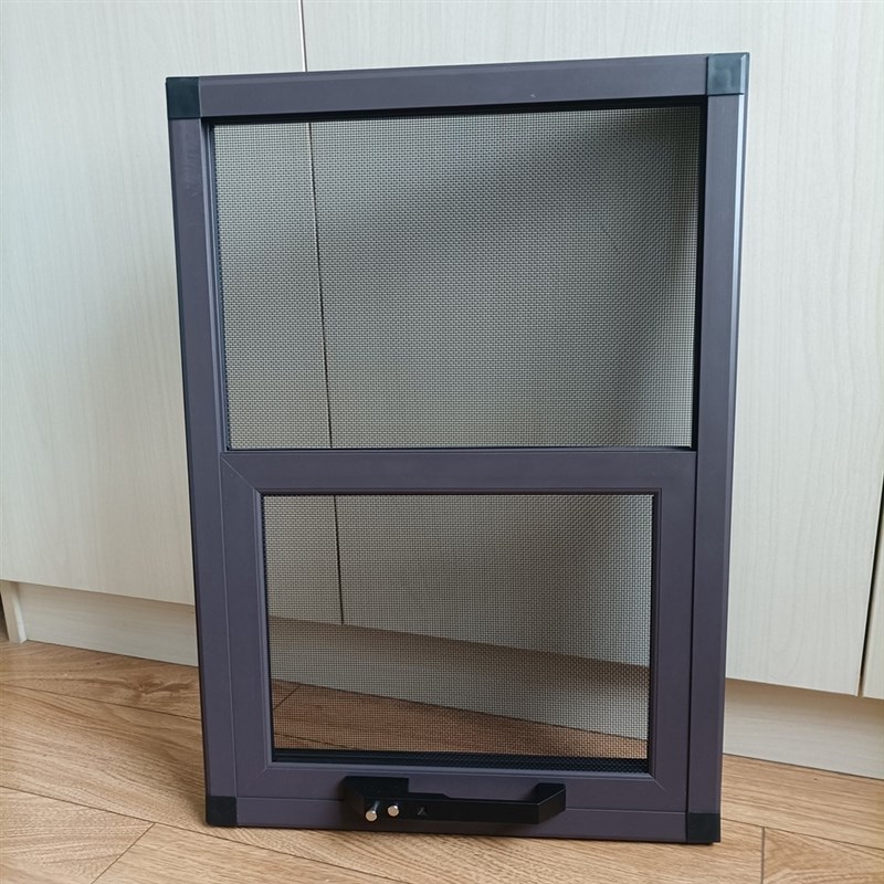 可拆卸上下两推高清透金刚网纱窗带锁卫生间厨Q房外下悬窗专用西