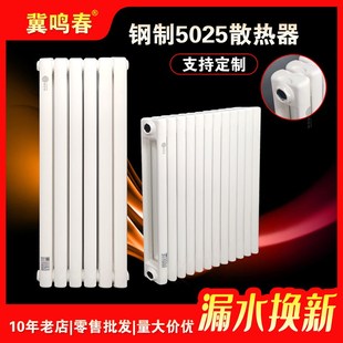 散热器加 暖气片家用水暖大水道钢制二柱暖气片集中供暖壁T挂立式