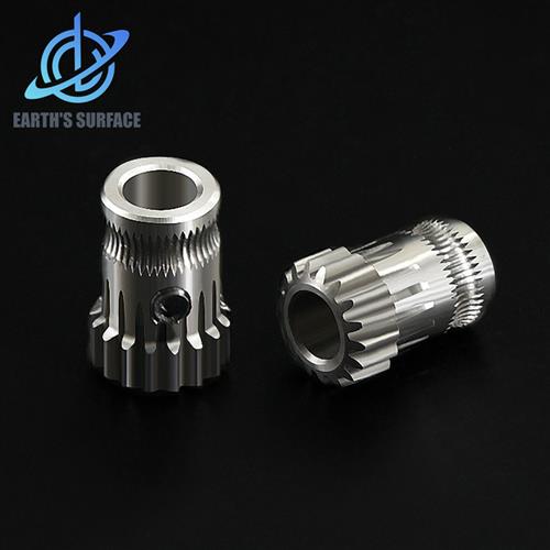 DB-3D打印机BMG挤出机硬化刚挤出轮 耐磨双齿轮不锈钢送丝进料轮