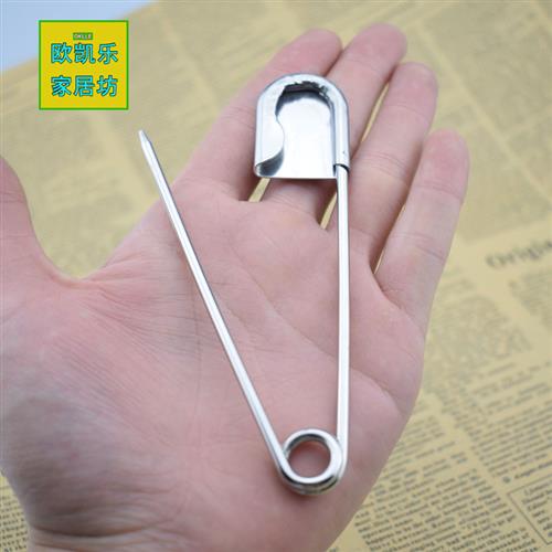 不锈钢大扣针钢丝别针超大号回纹针安全扣针可悬挂重物大扣针图片