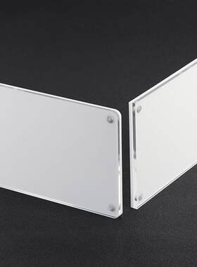 压克力透明强磁瓷砖门业标价牌签6寸台牌黑底白底对吸磁力可定制