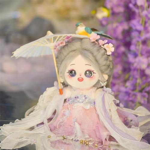 杨紫新款炸毛长发棉花娃娃小仙紫明星玩偶公仔节日礼品现货