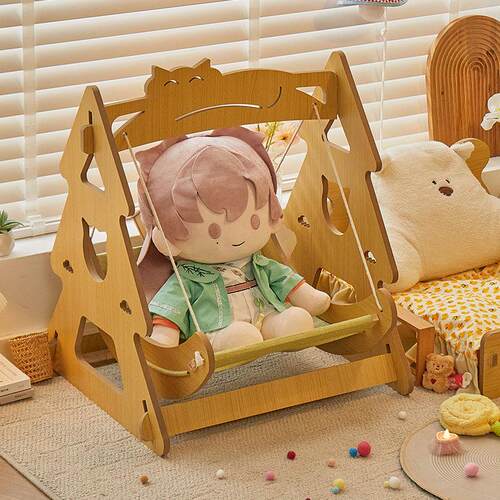 棉花娃娃秋千40cm家具吊床床铺过家家bjd木床一番赏坐姿拍照道具