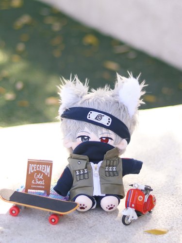 卡卡西棉花娃娃20cm可爱