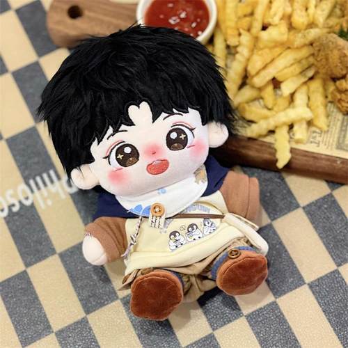 20cm钎城周诣涛棉花娃娃毛绒原创玩偶明星公仔玩具节日礼品现货