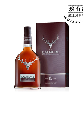 Dalmore大摩12年单一麦芽苏格兰威士忌 帝摩原装进口行货正品