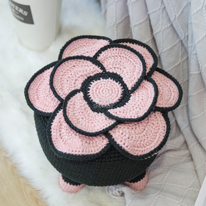 可拆洗手工毛线出租屋宿舍小板凳