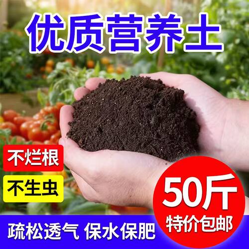 营养土养花种菜专用土家用绿植多肉盆栽通用型土壤种植土花土泥土