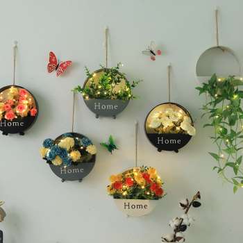 客厅电视背景墙面装饰挂饰墙饰挂件墙上创意房间卧室餐厅墙壁挂花