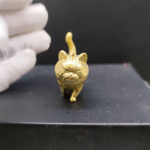 纯铜JXK快递猫治愈模型汽车摆件车载橘猫陪伴办公桌装饰生日礼物