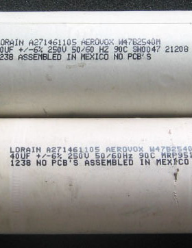 美国“AEROVOX 莫西哥产 40μ250V AC无极薄膜电容