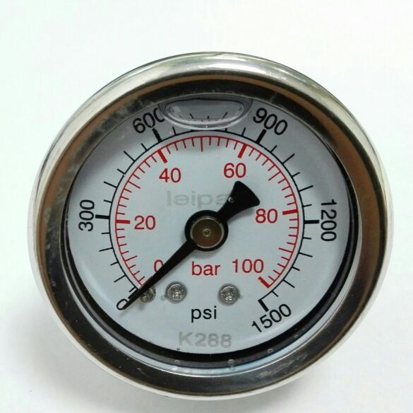 轴向耐震压力表无固定装