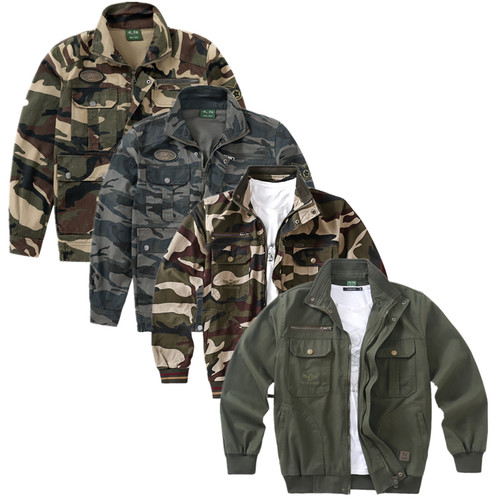 工作服男上衣春秋纯棉电