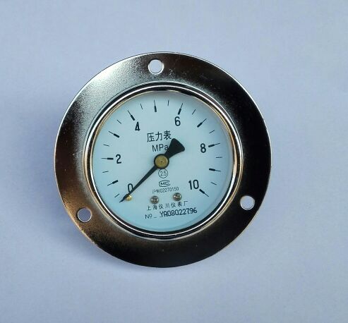 轴向带边压力表直径螺纹