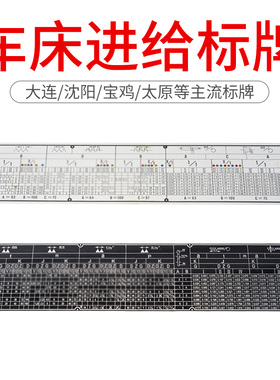 广州C6132车床螺距表沈阳CA6150宝鸡机床标牌铭牌云南6250B尺寸表