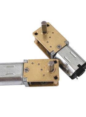 GA12-N20减速电机12V6V3V卧式涡轮蜗杆微型直流小电机自锁小马达