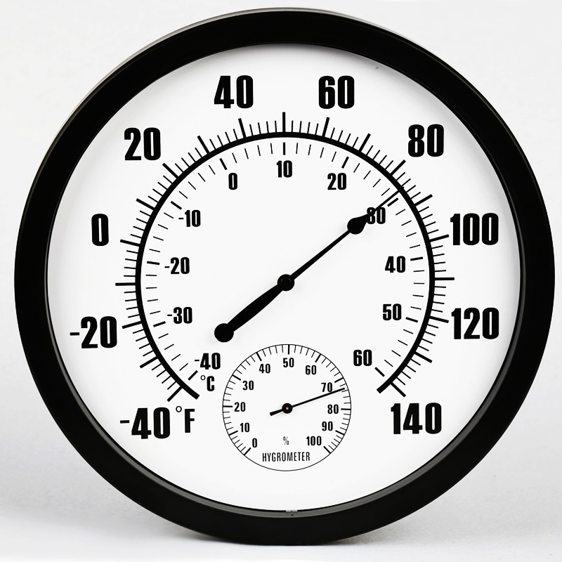 三印25CM家用温湿度计工业室内温度计药房大棚高精度温湿度表精准
