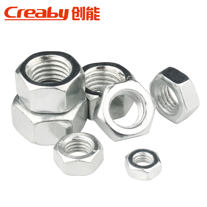 铁镀锌六角螺母/螺丝帽/螺帽/螺母帽M2M3M4M5M6M8M10M12M14M16M20