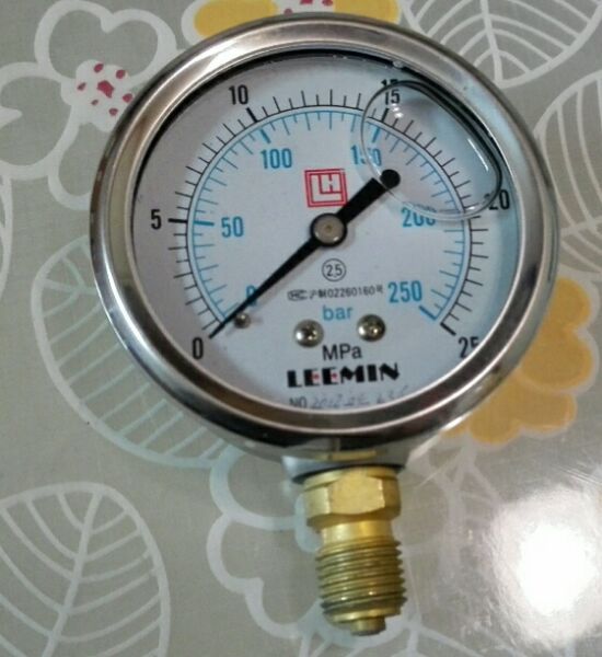 250bar 25mpa leemin 液压件压力表 液压油防振压力表 直径63MM