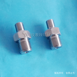 M12X1.75 不锈钢仪表接头双外丝 M14X1.5