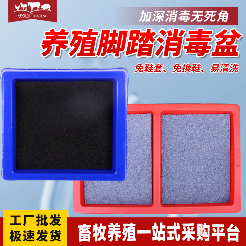 养殖场消毒脚踏盆 鞋底消毒鞋盒槽猪场专用消毒设备 消毒脚垫