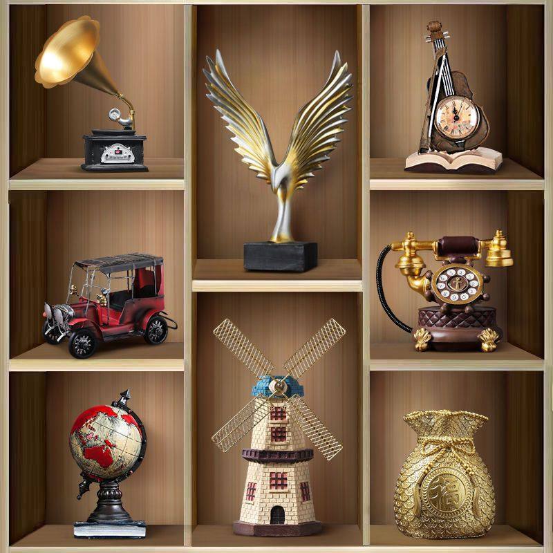 套装组合2024款上档次客厅装饰品摆件酒柜电视柜高级感工艺品